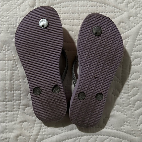 Havaianas Vibrant Purple and Orange kids Sandals Sz: 11/12c - Picture 4 of 5